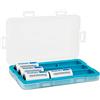JJC Custodia porta batterie a prova di umidità per 9 batterie ricaricabili CR123 / CR123A / CR17345 / 16340, scatola portaoggetti per batterie