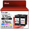 Torvon PG-575XL CL-576XL Cartucce compatibili per Canon 575 576 XL PG575XL CL576XL Nero e Colore per Canon Pixma TS3550i TS3551i TS3750i TS3751i TS3752i TR4750i TR4751i TR4755i TR4756 (2 Pack)