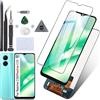 RongZy Schermo LCD per Realme C30 RMX3581 / C33 RMX3624 / per Narzo 50i Prime RMX3506 Sostituzione Display Digitizer Assembly Vetro di Ricambio Touch Screen con Strumenti(6.5,Nero)