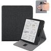 Vakarey per Onyx Boox Go 7 Cover,per Boox Go Color 7 Gen 2 Custodia Con Cinturino da Polso,Nero