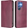 FANFO Custodia per Oukitel C1 / C1 Pro Cover, [Chiusura Magnetica] Anticaduta e Antimpronta, Cover in Pelle PU Stile Portafoglio Folio. Red