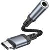 Pamker Adattatore USB C Jack 3.5 mm, Adattatore Jack USB C Adattatore Cuffie Aux USBC Adattatore Type C jack per iPhone 17/16e/16/16 Pro Max/16 Plus/15/15 Pro Max/15 Plus, iPad, Samsung S25/S24,Xiaomi