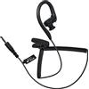 HYS Auricolari a forma di G con archetto morbido - jack da 3,5 mm - One Ear - Liste Only Cuffie - Cuffie per radio Microfono altoparlante