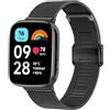 CUNUJIX Cinturino di ricambio per Xiaomi Redmi Watch 3 Active, maglia in metallo, cinturino di ricambio per Redmi Watch 3 Active Uomo Donna