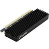 RIITOP Adattatore PCIe 3.0 x4/x8/x16 per M.2 NVMe (Chiave M) con Dissipatore di Calore per 2280/2260/2242/2230 NVMe SSD