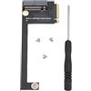 Culnflun Rog Ally Handheld Conversion 2230 to 2280, SSD Expansion Board NVME M Key NGFF M.2 PCIE, 4.0 3.0 Gold Finger Adapter 90 Gradi