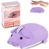 LIKE SHOW Mouse wireless Bluetooth 5.1 + 2,4 GHz USB carino fumetto silenzioso mouse wireless per bambini ragazze e destrorsi, compatibile con PC, computer, Mac, laptop (regalo viola)