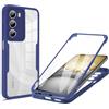 RonRun Cover per Realme C75 4G, 360 Gradi Antiurto Custodia con Protezione Schermo Integrata Trasparente Rugged TPU Bumper Doppia Protettiva Cover per Realme C75 4G - Blu