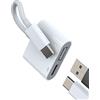 zoyuzan Adattatore USB C OTG cavo di alimentazione 2 in 1 per Apple iPhone 15 per iPad Pro MacBook compatibile con Samsung Tablet Thunderbolt Type-c 3.0 presa caricatore splitter cavo di ricarica adattatore