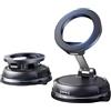 KOSLEOW Supporto Magnetico Auto per Cellulare Ventosa Potente, 360° Rotazione Pieghevole Porta Supporto Telefono Auto per iPhone 16 Pro, Galaxy S25 Ultra
