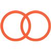 QUARKZMAN Anello Adesivo magnetica, 2Pezzi - Anello Adattatore magnetica Universale, Kit Di Conversione Wireless A Magnetismo In Silicone Per Custodie (Arancio)
