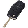 PHONILLICO Guscio Chiave per Ford C Max Fiesta Focus KA Mondeo Kuga Galaxy Smax | 3 Tasti | Telecomando