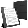 kwmobile Cover per Amazon Kindle Scribe (2022/2024) Cover - Custodia eBook Reader Verticale - Case eReader in Pelle PU - Chiusura Magnetica e Porta Penna - nero