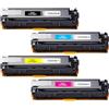 Veson 4 X 304A Toner con chip, compatibile con HP 304A CC530A CC531A CC532A CC533A cartuccia toner per HP Color Laserjet CP2025 CP2020 CP2024 CP2026 CP2027 CM2320 MFP (confezione da 4)