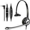 Wantek Cuffie Telefono Cordless Monoaurale con Microfono a Cancellazione del Rumore, Auricolare Call Center per Gigaset C430 C610 S79H Panasonic Cisco Polycom con Jack 2,5 mm(Y600QJ25)