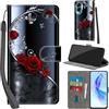 Haninsuze Cover per Honor 90 Lite 5G Custodia Cover Pelle Libro Portafoglio con Porta Carte Magnetica Protezione Antiurto Cuoio Flip Case Custodia Cover per Honor 90 Lite, farfalla rosa