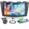 VECHTEL 8 CORE 6G+128G Autoradio Android 15 per Suzuki Swift 2011-2017 Suzuki Ertiga 2012-2017, 9'' IPS HD Schermo Tactile co Carplay Android Auto senza Fili DSP GPS Wi-Fi USB Bluetooth FM RDS Camera