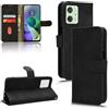 Generico compatibile con Motorola Moto G54 / XT-2343-1 XT2343-2 CUSTODIA cover STAND FLIP LIBRO magnetica GEL TPU protezione portafoglio ECO PELLE porta carte (Nero)