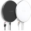 Flintronic Caricatore Wireless Charger, 15 W Caricabatterie Senza Fili Portatile Rapida Caricabatterie Wireless per iPhone 16/15/12/11 Pro Max/XS Max/XR/SE,Samsung S22/Note10/9, per AirPods 2/Pro