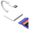 zoyuzan Lettore di schede SD Tipo C per Apple per iPhone 15 Pro MAX Plus per iPad MacBook Air Compatibile con Samsung Adattatore USB C Lettore di schede di memoria Compact Flash Cartao Connettore Thunderbolt