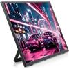 LUCKFOX 18.5 Portable Monitor with Stand - Plug and Play Ultra Thin/Light USB-C HDMI Second Monitor 1080P FHD 178° Viewing 120Hz Dual-Track HiFi Speaker for Raspberry Pi/Jetson/PC/Game Console/Phone