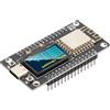 APKLVSR NodeMCU ESP - Scheda di sviluppo con display OLED da 0,96 pollici, chip CH340, modulo wireless ESP-12E WiFi per Arduino IDE/Micropython (porta USB C)