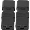 lvifloae Adattatore IEC 60320 C14 Maschio a C19 Femmina Connettore di Alimentazione per PDU Server UPS Switch di Rete e Attrezzatura IT ad Alta Potenza