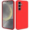 HS Products HSP Custodia per Samsung Galaxy S24 5G [plastica biologica sostenibile] | Biodegradabile | Riciclabile | Plastica di grano | Ecologica | Perfettamente opaca | Rosso