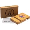 HaushaltsFuchs® 100% FSC® Supporto in bambù per smartphone e tablet - Supporto in legno per cellulare e scrivania - Supporto per cellulare da tavolo compatibile con iPhone, iPad, Samsung UVM.