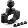 TUSITA Supporto Moto Manubrio Base Ferroviaria con 1 Sfera di Dimensioni B - Piccola