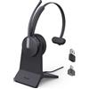 Yealink BH70 Mono auricolare senza fili con microfono per lavoro, dock di ricarica, USB C