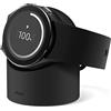 elago Charging Stand Compatibile con Samsung Galaxy Watch 4, Classic, 3, Active 2, 1 [40 41 44 45 46mm] Gestione dei Cavi [Cavo Non Incluso] (Nero)