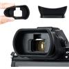 Generico Oculare Gommato Morbido compatibile con Nikon Z5 Z6 Z7 Z6II Z7II Z50 - Ricambio DK-29 - Protezione Mirino Anti-Luce - Spessore 10mm Comfort Visivo
