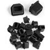 GINTOOYUN 20pcs USB B Anti Dust Cap Copertura Spina USB B Femmina Antipolvere Morbido Silicone Protector Nero