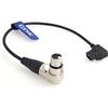 Eonvic D-Tap a XLR 4 pin femmina ad angolo retto cavo di alimentazione per fotocamera DSLR Videocamera Monitor