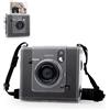 MUZIRI KINOKOO custodia protettiva per instax WIDE EVO fotocamera istantanea, custodia trasparente in PVC rigido per Fuji WIDE EVO fotocamera con regolabile tracolla in pelle PU - Trasparente