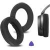 GEEKRIA Cuscinetti auricolari di ricambio in velluto comfort Geekria per Sennheiser HD490 Pro, HD490ProPlus, parti di riparazione (Nero)