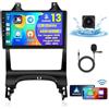 Hikity [8 Core 4G+64G] Hikity Car Radio per Peugeot 3008 2009-2016 Wireless Carplay Android Auto Android Autoradio 9 Pollici Stereo Auto con GPS 32EQ WIFI Bluetooth SWC MIC Telecamera Posteriore