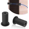 BOXOB 2pz Passacavo da Parete per Starlink Cavo Foro Nel Muro da 2,54cm, Silicone Boccole Passanti per Cavo Passacavo a Muro Kit di Montaggio Cavo per Starlink Cavi Ethernet (Nero)