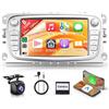 Rimoody 6G+128G 8 Core 7 Android Autoradio per Ford Focus II S-Max Mondeo Galaxy Il C-Max con Carplay Android Auto Senza Fili Mirror Link Bluetooth FM/RDS/EQ/DSP WiFi GPS SWC Telecamera Posteriore