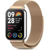 CHANRASI Cinturino in metallo compatibile con Xiaomi Redmi Watch 5/Xiaomi Mi Band 9 Pro/Xiaomi Mi Band 8 Pro/Redmi watch 4, ONE-Click Connection Loop Magnetic Band Oro rosa