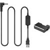 Raeisusp 5V USB Cavo ACK-E10 Mobile Adattatore + DR-E10 LP-E10 Dummy Batteria Kit per Canon 2000D 1100D 1200D 1300D X50 X70 T3 T5 T6