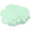 ATTACK SHARK Cloud Tappetino per Mouse con Poggiapolsi,Tappetino per Mouse Ergonomico,Antiscivolo,Tappetino da Gioco con Superficie Liscia per Digitare/Accessori da Scrivania da Gioco-Verde Chiaro