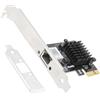 QSFPTEK 2.5Gbase-T Scheda di Rete (1 Porta), 2.5 Gigabit RJ45 Singola Porta RTL8125B PCI-E NIC Scheda Ethernet, Supporto Sistema Windows 11/10/8/7, Windows Server, Linux System