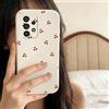 QIODAYI Compatibile con Samsung Galaxy A52s 5G/A52 4G 5G Custodia Cellulare Silicone Antiurto Design Farfalla Viola Nero Ciliegia Schermo Intero
