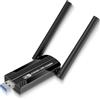 CINAMON 5400Mbps Chiavetta WiFi per PC, USB WiFi 6E Antenna, Tri-Band 6/5/2,4GHz Chiavetta WiFi 6, USB3.0 Supporta Windows 11/10, OFDMA, MU-Mimo, WPA3