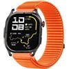 GIOPUEY Cinturini Compatibile con KOSPET Magic P10, Nylon Traspirante Sport Loop Cinturino in Morbido Nylon Intrecciato Strap Band - Orange