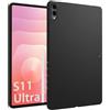 GIOPUEY Cover per Samsung Galaxy Tab S11 Ultra 14.6, Guscio posteriore in TPU morbido, Ultra-sottile, Anti-vibrazione e anti-scivolo - Nero