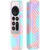 AllgoodRc Custodia Telecomando in Silicone per Apple TV 4K / HD Remote 2a Generazione (2021) e 3a Generazione (2022) (Rosa Blu)