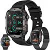 SGDDFIT AMOLED Smartwatch da uomo da 1,96, con funzione telefono, batteria da 420 mAh, orologio sportivo con chiamate Bluetooth, orologio fitness con monitor del sonno, contapassi, impermeabile 5 ATM, per